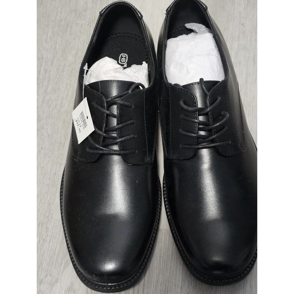 Hunter's Bay Men's Black Oxford Lace-Up Dress Shoes Sz 12 NWT